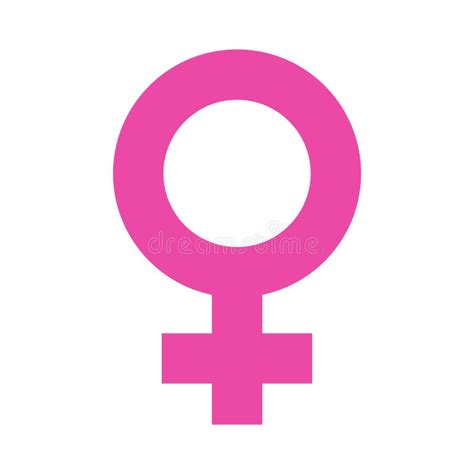 Female Symbol In Pink Color Background Female Sexual Orientation Icon