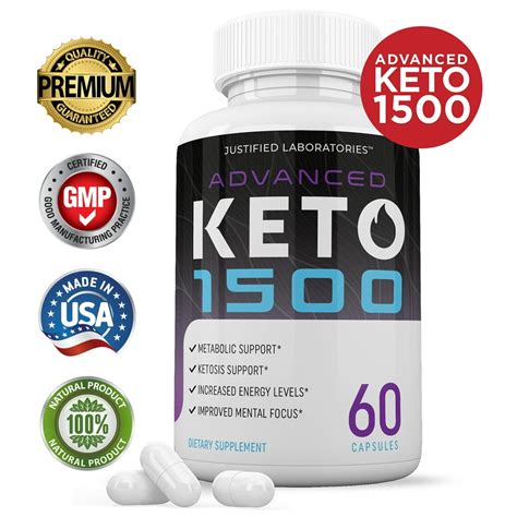 Keto 1500 Advanced Keto 1500 Pills Ketogenic Supplement Includes Gobhb Exogenous Ketones Premium