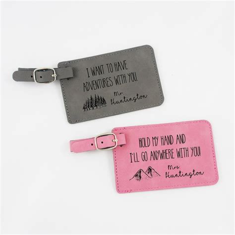 Mr And Mrs Personalized Luggage Tags Wedding Gift Etsy