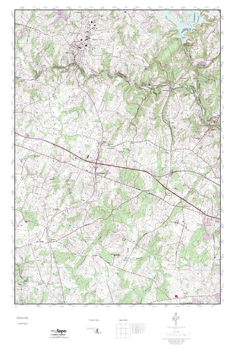 Mytopo Sykesville Maryland Usgs Quad Topo Map