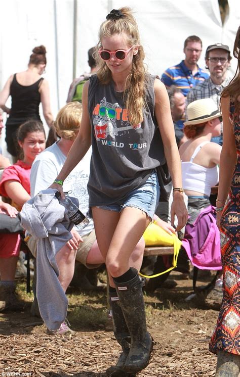 Cressida Bonas Sports Messy Bedhead Hair And Hotpants As She Continues To Party At Glastonbury