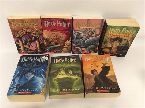 Complete Set 1 7 Softcover Harry Potter Books Jk Rowling Lot 7