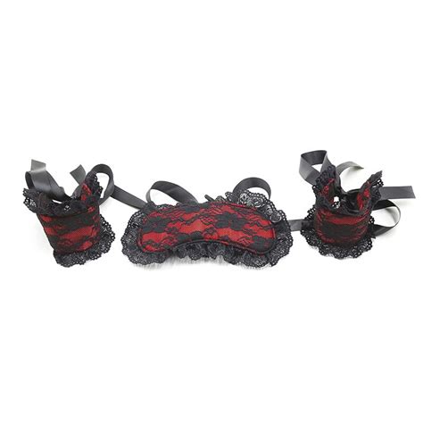 Lace Eye Maskhandcuffs For Sex Toys For Couple Bdsm Handcuffs Mask