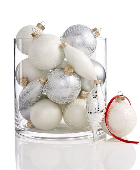 Holiday Lane Set Of 22 Glass Ornaments Created For Macys Macys