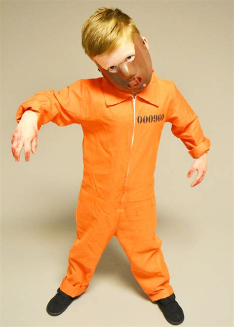 Childrens Hannibal Style Orange Prisoner Costume