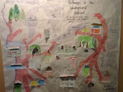 Underground Railroad Project In My Kindergarten Class I Mad The Map