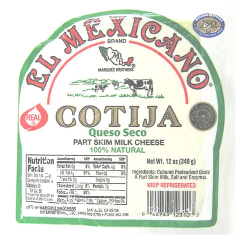 It's a delightful addition when used as a final garnish. Cotija Cheese El Mexicano Queso Cotija 10 oz