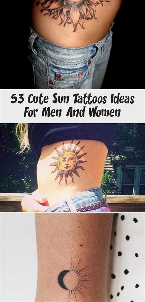 Cute Sun Tattoos Ideas For Men And Women In Sun Tattoos Body