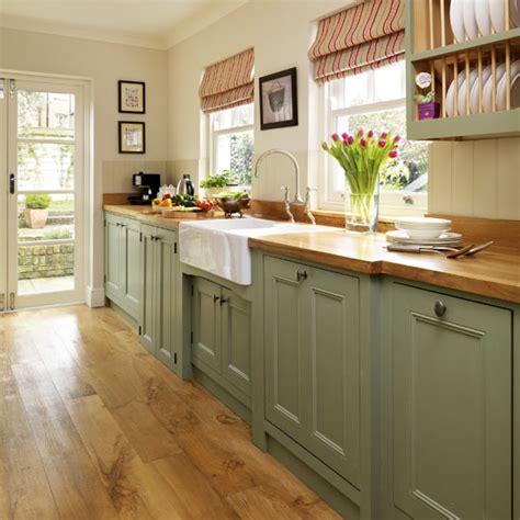 Step Inside This Traditional Muted Green Kitchen Ideal Home
