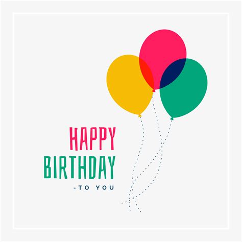 Happy Birthday Greeting Card Design Free Vector File