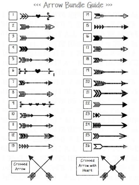 Arrow Svg File Arrow Bundle Arrow Clipart Crossed Arrows Etsy