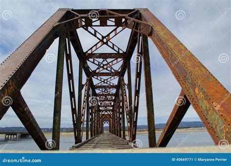 Old Rusty Bridge Stock Image Image Of Newfoundland Water 40669771
