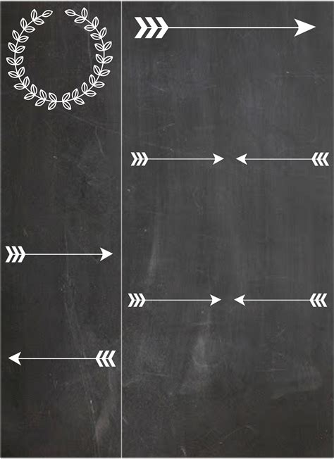 Blank Chalkboard Invitation Template Collection
