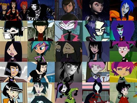Goth Girls Animated Cartoon Characters Cartoon Crossovers Cartoon