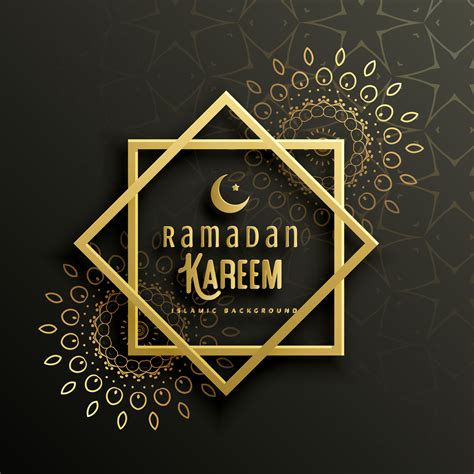 Beautiful Ramadan Kareem Greeting Card Design With Mandala Art