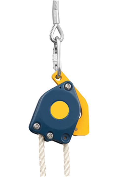Lightweight Pulley Lifting Lowering Block With Brake And Rope