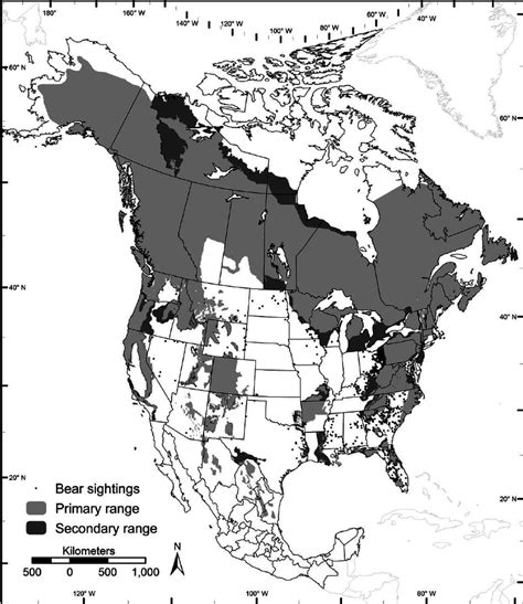 Us Grizzly Bear Map