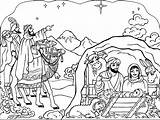 Coloring Pages Nativity Scene Printable Line Christmas Colouring Color Drawing Adults Kids Drawings Print Getdrawings Worksheets Winter Getcolorings sketch template