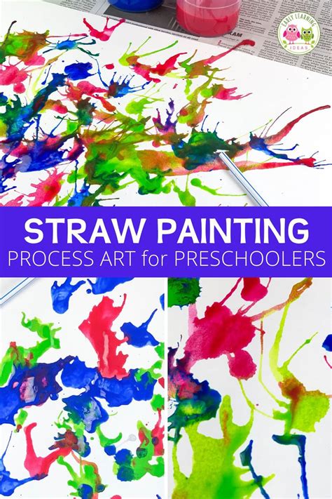 How To Create An Amazing Blow Painting With Straws Preschool Creative