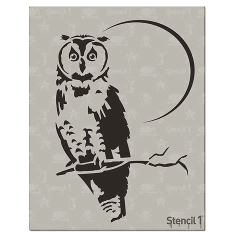 Owl Stencil 85″x11″ Stencil 1