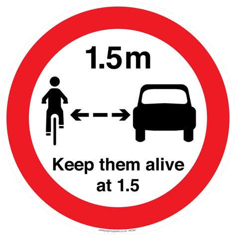Road Prohibition Keep Them Alive At 15m Sign 600x600mm C60 Bigamart