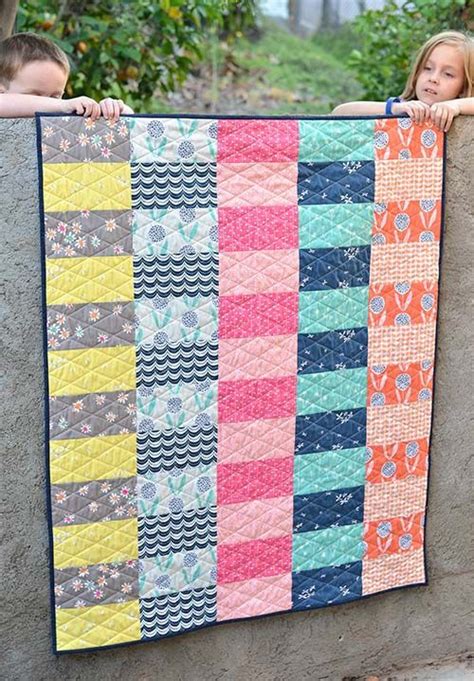 Easy Baby Quilt Pattern For Beginners Sew Adorable Fabrics Beginner