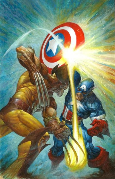 Captain America Vs Wolverine Wolverine Vs Captain America Wolverine