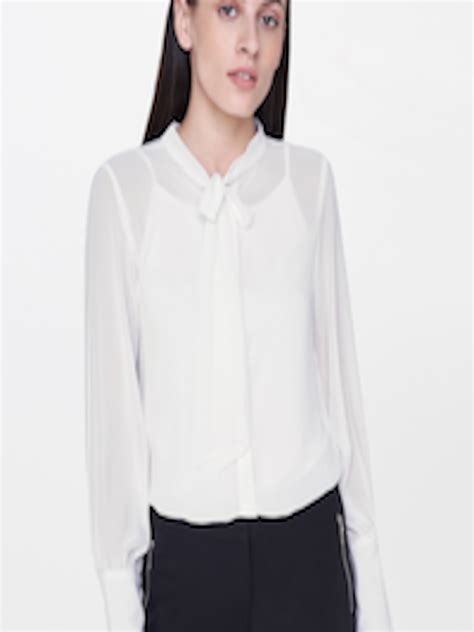 Buy And Women White Regular Fit Solid Casual Shirt Shirts For Women