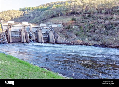 Dam Conserving Water On The Upper Reaches Of The Murray River In
