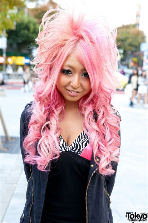 Pink Gyaru Hair Tokyo Fashion