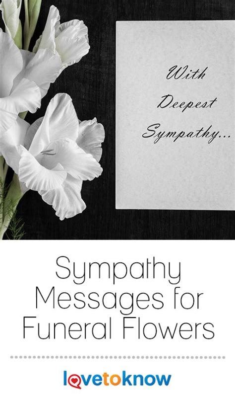 19 Comforting Sympathy Messages For Funeral Flowers Lovetoknow