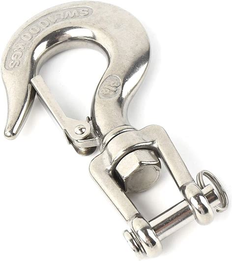 Kg Slip Hook Fineuwork Stainless Steel Clevis Hook Safety Hook With Safety Latch Swivel