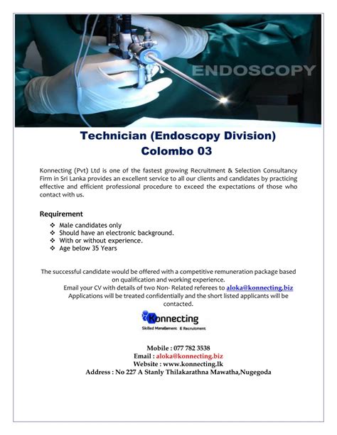 Technician Endoscopy Division