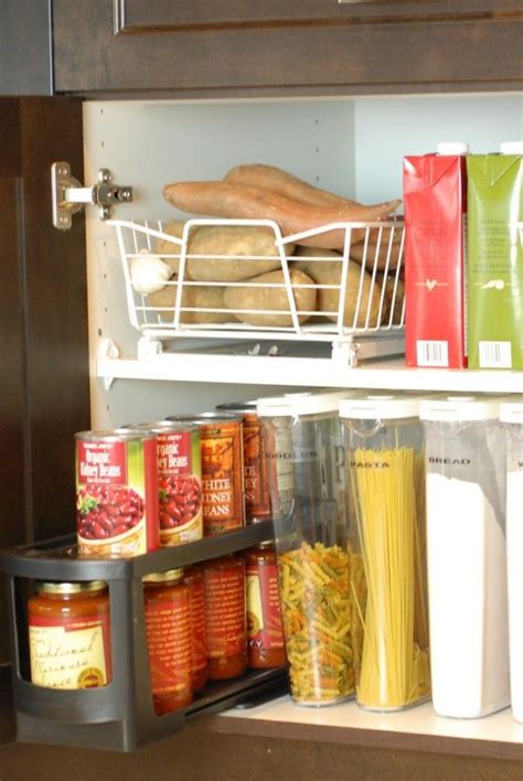 Shelf organizers, risers and cabinet drawers make your spices, kitchen tools and dinnerware easily visible and accessible. 33 best Inside Kitchen cabinets images on Pinterest ...