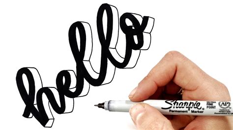 Step By Step 3d Calligraphy And Lettering Using Perspective The Happy