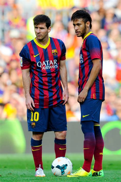 Lionel Messi Neymar Neymar Photos Fc Barcelona V Club
