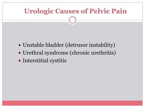 Ppt Chronic Pelvic Pain Powerpoint Presentation Free Download Id