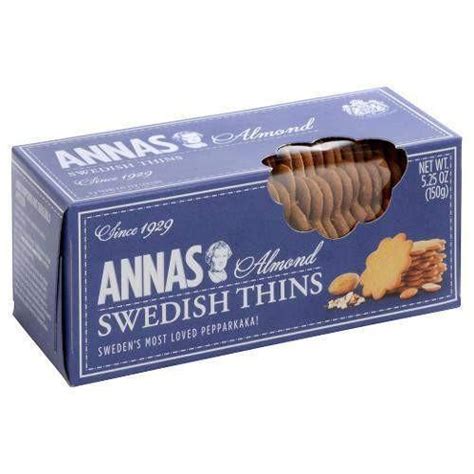 Annas Almond Thins 150g 525oz Parthenon Foods