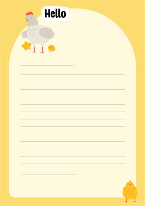 Letter Writing Template Printable Erika Printable