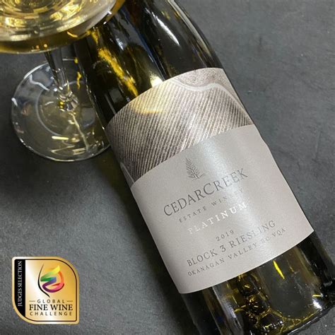 Cedarcreek Estate Winery Platinum Block 3 Riesling 2019 Global Fine