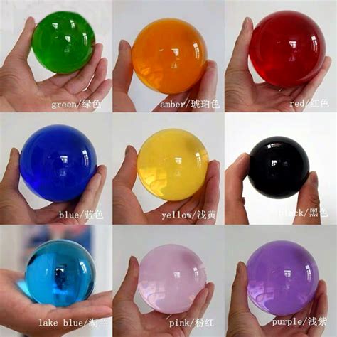 Solid Small Colored Glass Ball With High Precision Crystal Sphere 25mm 30mm 40mm 50mm