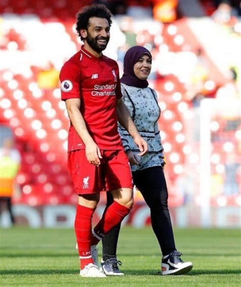 Mohamed salah with his wife. Mo Salah's wife is pregnant with their second child