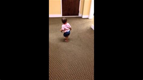 Baby Runs Into Wall Learning To Walk Youtube