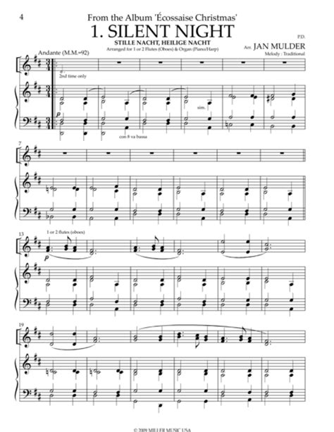 Download Silent Night Harp And Flute Sheet Music By F