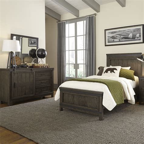 Thornwood Hills Twin Panel Bed Dresser And Mirror Nis110249205 By Samuel