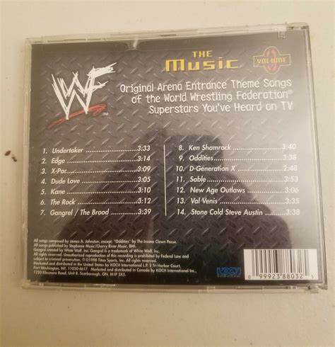Wwf World Wrestling Federation The Music Volume 3 Cd Booklet Missing Ebay