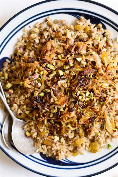 Start to finish it only takes 40 minutes to make and most of that is. Mujadara Recipe (Brown Rice and Lentils with Browned Onions) | Recipe | Middle east recipes ...