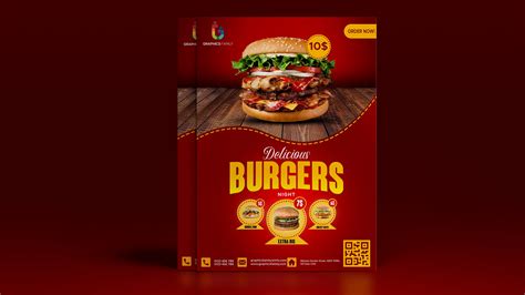 Food Social Media Promotion And Instagram Banner Post Design Flyer