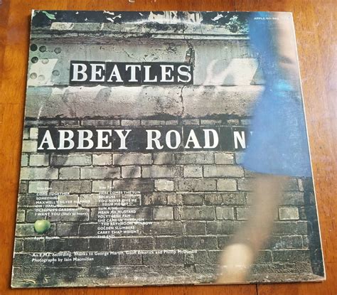 Beatles Abbey Road Lp Vinyl Apple So 383 Released 101