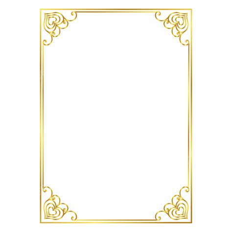 Golden Luxury Border Frame Gold Design Golden Frame Vector Golden